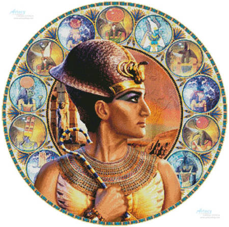 cross stitch pattern Rameses II Circle (Right)