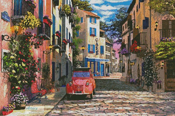 cross stitch pattern Rue Francais