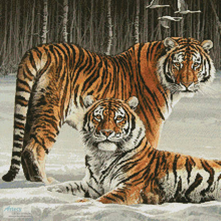 cross stitch pattern Siberian Splendour (Crop)