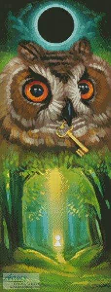 cross stitch pattern Summer Owl