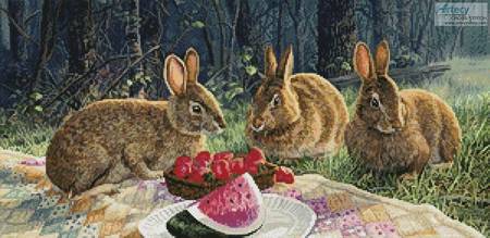 cross stitch pattern Sunny Bunnies