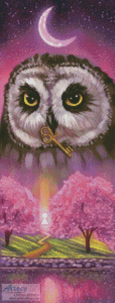 cross stitch pattern Spring Owl