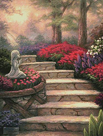 cross stitch pattern Steps of Providence