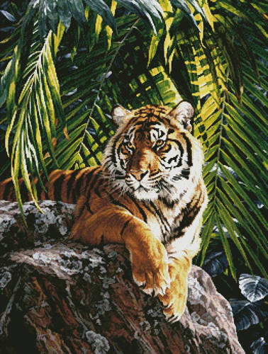 cross stitch pattern Sumatran Tigress