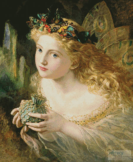 cross stitch pattern Take the Fair Face of Woman