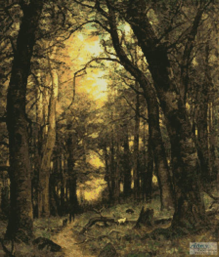 cross stitch pattern The Old Hunting Ground