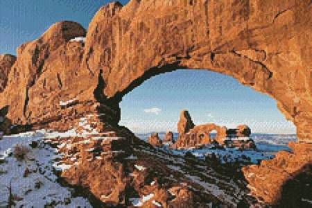 cross stitch pattern Turret Arch (Crop)