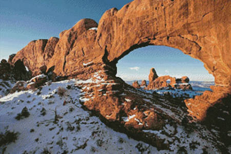 cross stitch pattern Turret Arch