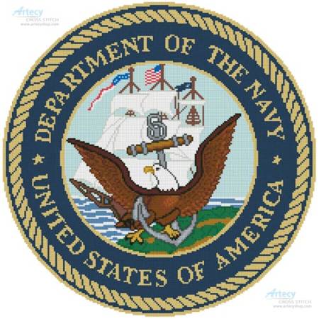 cross stitch pattern US Navy Seal