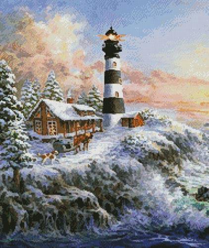 cross stitch pattern Winter Majesty (Crop)