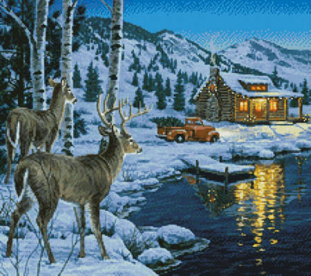 cross stitch pattern At Waters Edge (Crop)