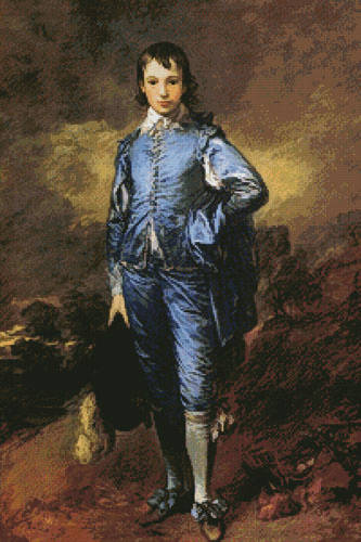 cross stitch pattern Blue Boy (Large)
