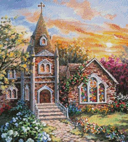cross stitch pattern Charming Tranquility 2 (Crop)