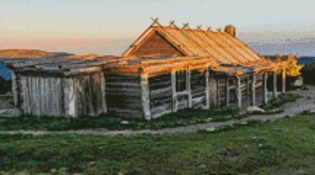 cross stitch pattern Craig's Hut 2 (Crop)