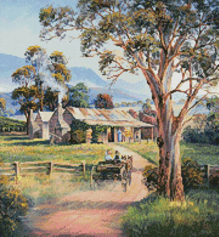 cross stitch pattern Early Days (Crop)