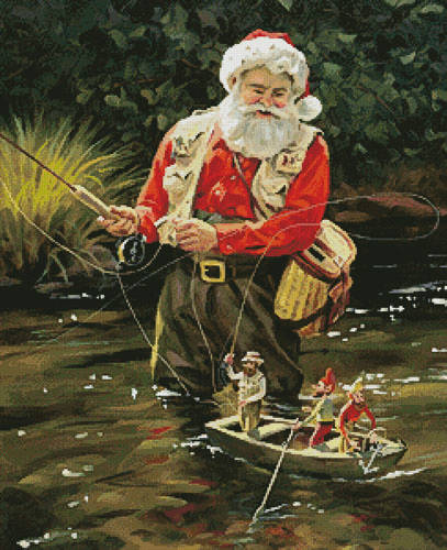 cross stitch pattern Fishing Buddies