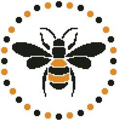 cross stitch pattern Little Bee