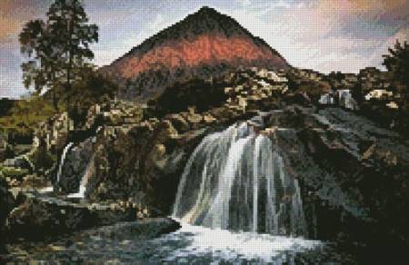 cross stitch pattern Mini First Light on the Buachaille