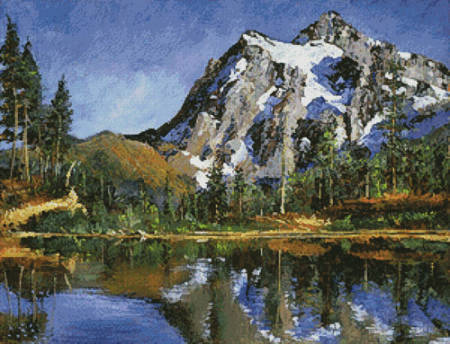 cross stitch pattern Mountain Stillness