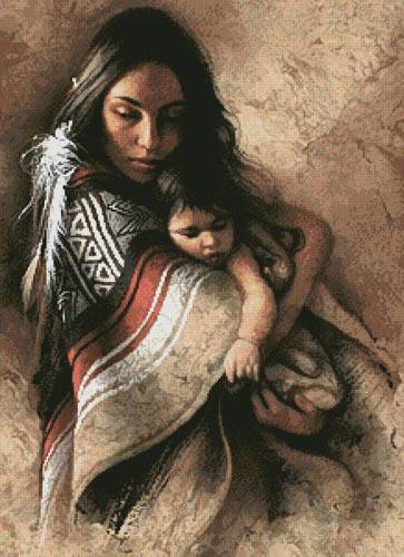 cross stitch pattern Mother's Love