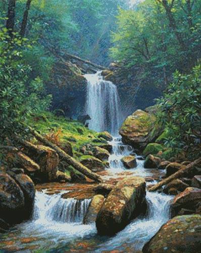 cross stitch pattern Mystic Falls