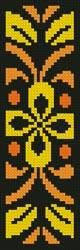 cross stitch pattern Ornamental Bookmark 1