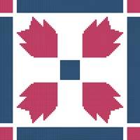 cross stitch pattern Quilt Square 3