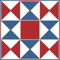 cross stitch pattern Quilt Square 4