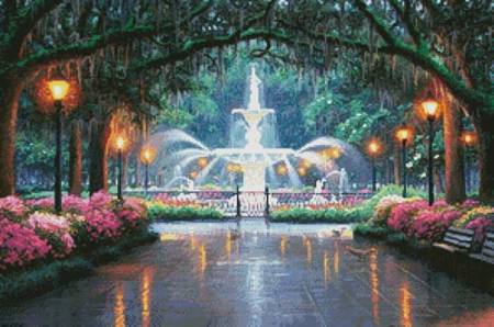 cross stitch pattern Savannah Serenade