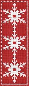 cross stitch pattern Snowflake Bookmark 3