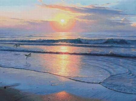 cross stitch pattern Serenity Beach (Large)