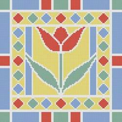 cross stitch pattern Stained Glass Square 6