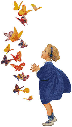 cross stitch pattern The Butterflies (Large)
