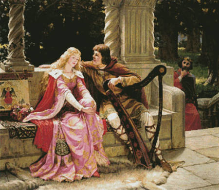 cross stitch pattern Tristan and Isolde
