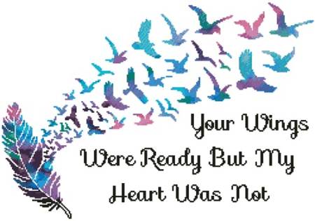 cross stitch pattern Your Wings (Watercolour 2)