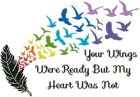 cross stitch pattern Your Wings (Rainbow 2)