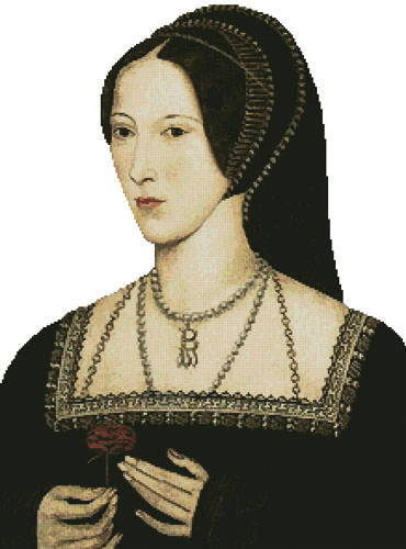 cross stitch pattern Anne Boleyn (No Background)