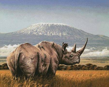 cross stitch pattern Amboseli