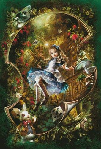 cross stitch pattern Dear Alice