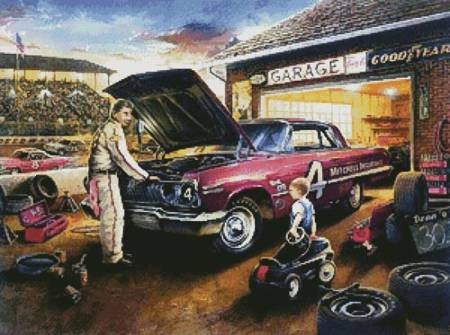 cross stitch pattern Behind the Wall