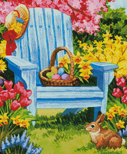 cross stitch pattern Easter Morning (Crop)