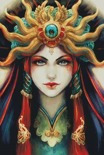 cross stitch pattern Empress