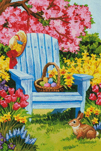 cross stitch pattern Easter Morning