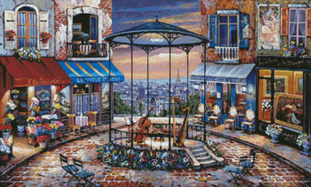 cross stitch pattern Evening Prelude