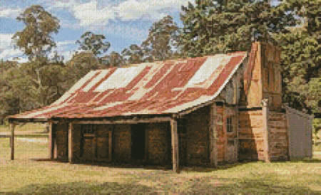 cross stitch pattern Frys Hut (Crop)