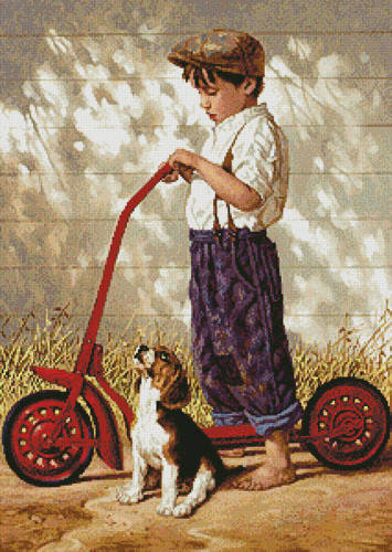 cross stitch pattern Go Home