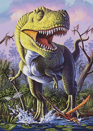 cross stitch pattern Green Rex