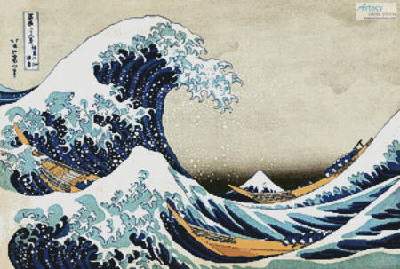 cross stitch pattern The Great Wave (Large)