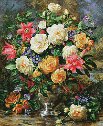 cross stitch pattern Homage to the Queen Mother