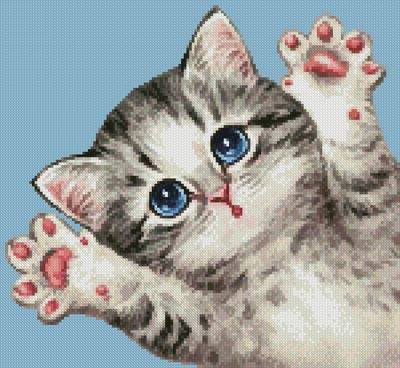 cross stitch pattern Mini Cat 49